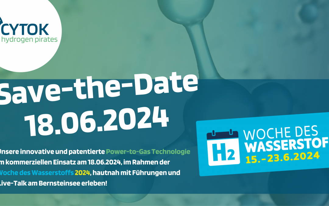 Woche des Wasserstoffs 2024: Unsere Power-to-Gas Technologie am Bernsteinsee hautnah erleben!