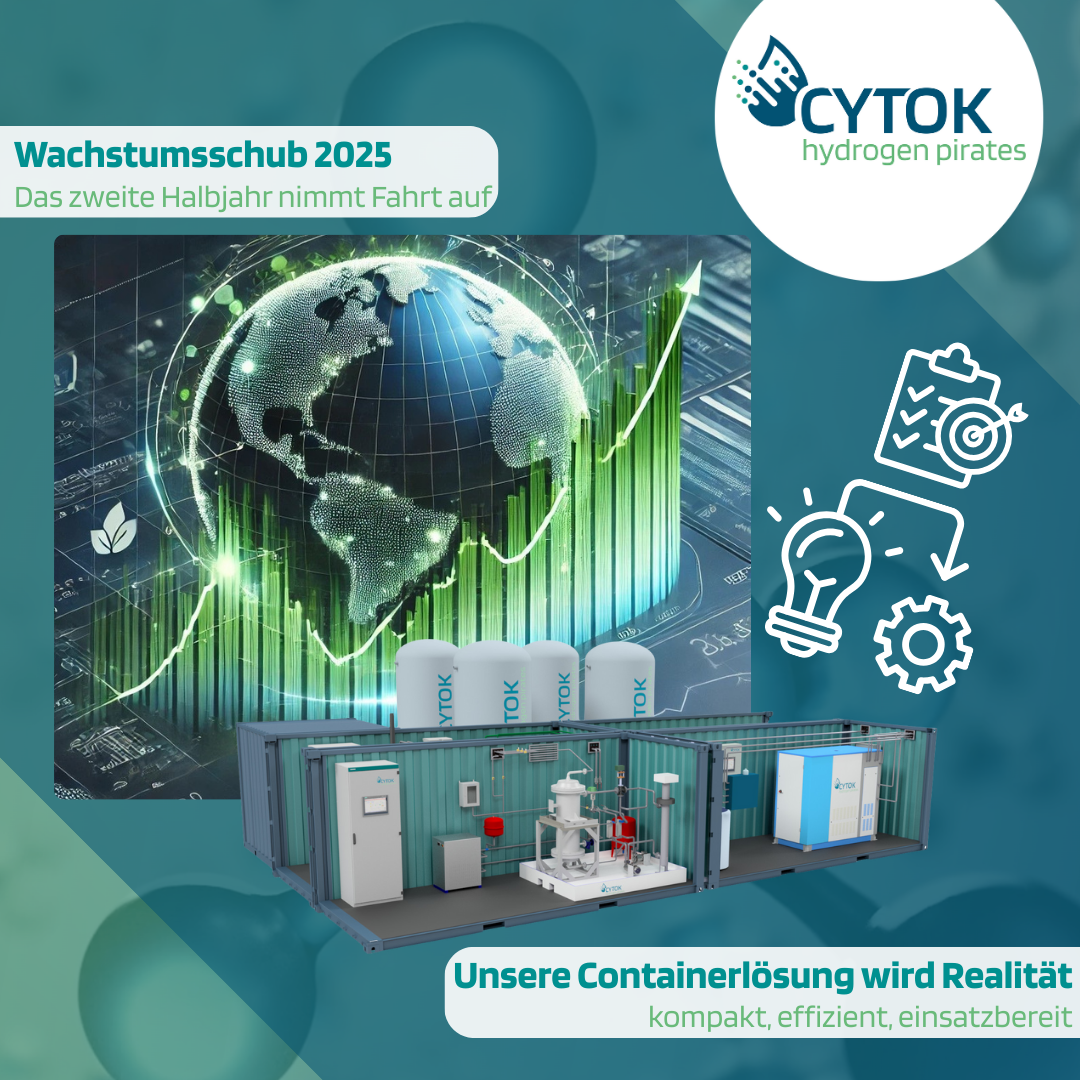 LinkedIn Kachel CYTOK, CYTOK - hydrogen pirates, hydrogen pirates, Wachstumsschub, FunderNation, Containerlösung