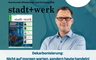Interview im Fachmagazin stadt+werk: Die Brücke zur Dekarbonisierung mit Power-to-Gas schaffen