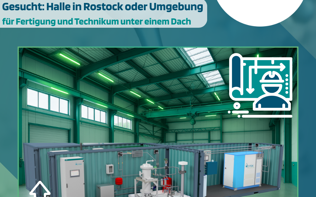 Gesucht: Produktionshalle / Technikum (350 – 500 m²) in Rostock oder unmittelbarer Umgebung!