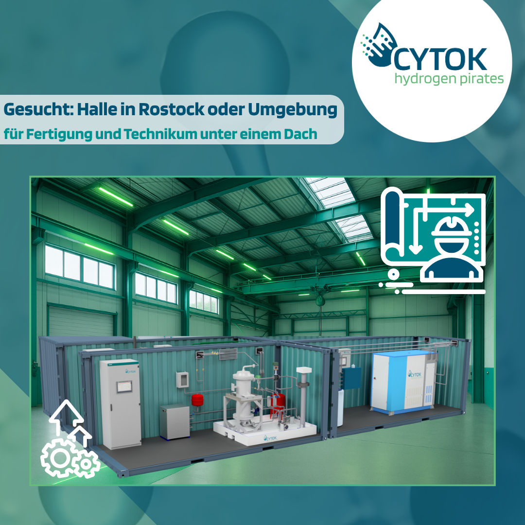 CYTOK, CYTOK - hydrogen pirates, hydrogen pirates, Technikum, Produktionshalle, Suchanfrage