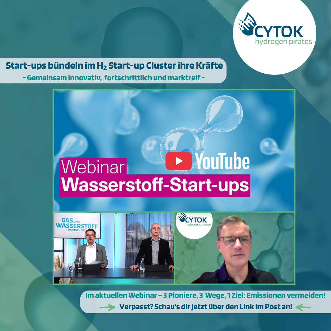 CYTOK, CYTOK - hydrogen pirates, hydrogen pirates, Gas- und Wasserstoffwirtschaft, H2 Startup Cluster, Webinar