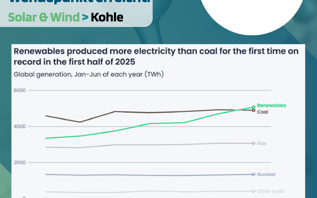 Solar & Wind überholen erstmals Kohle weltweit – Jetzt entscheidet Flexibilität, nicht nur Zubau
